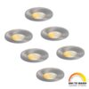 Set van 6 Vegas - LED platte inbouwspots met lage inbouwdiepte 60mm - 3