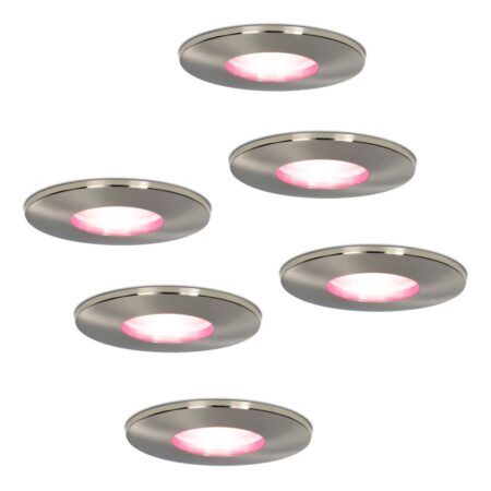 Set van 6 Vegas - Smart inbouwspot - IP44 waterdicht - 5