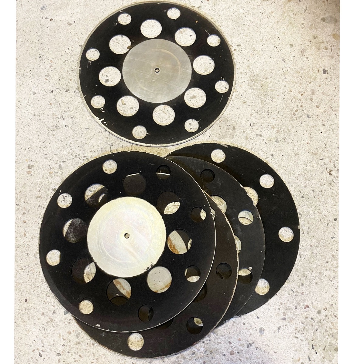 Set van 6 originele 78 Toeren Platen Trays Voor Jaren 40 Jukeboxen - GEBRUIKT | Fiftiesstore