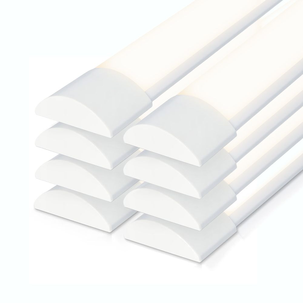 Set van 8 LED Batten 120cm - 40 Watt 5600 lumen (140lm/W) - 4000K neutraal wit - Vervangt 330W - Samsung SMD LED chips - Flikkervrij - IP20 Stofdicht - Onderbouwverlichting | HOFTRONIC