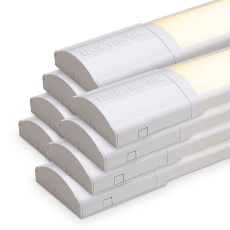 Set van 8 LED batten 150cm - 7000 lumen 50 Watt (140lm/W) - 3000K Warm Wit - Flikkervrij - IP20 voor binnen - Onderbouwverlichting - Koppelbaar | HOFTRONIC