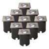 Set van 9 Cody LED Grondspots RVS - GU10 4