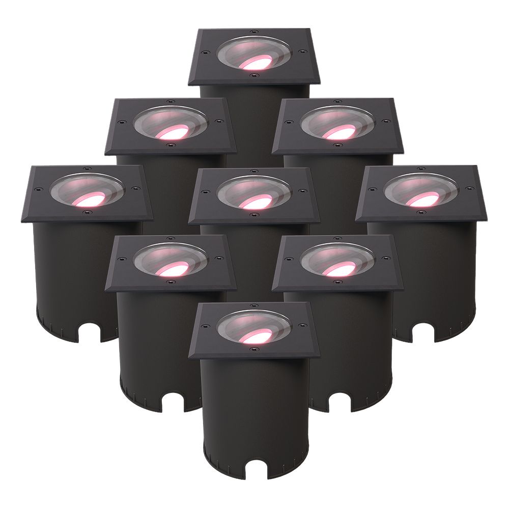 Set van 9 Cody - Smart LED Grondspot - IP67 waterdicht - 5