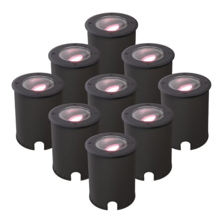 Set van 9 Lilly - Smart LED Grondspot - IP67 waterdicht - 5
