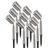 Set van 9 Nancy LED prikspot - GU10 - 4 Watt 345 Lumen - Dimbaar - Kantelbaar - 6500K Daglicht wit - IP44 waterdicht - RVS - Tuinspot - Pinspot | V-TAC