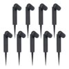 Set van 9 Pinero Dimbare LED prikspot - GU10 - Kantelbaar - Dimbaar - Tuinspot - Pinspot - IP65 Waterdicht - Zwart | HOFTRONIC