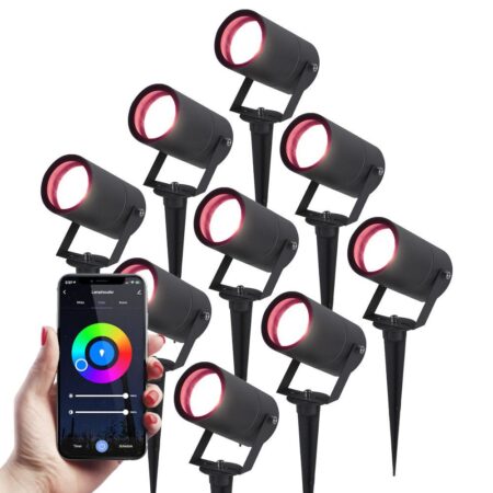 Set van 9 Spikey Smart prikspots - RGBWW - Wifi + Bluetooth - 5