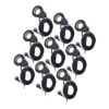 Set van 9 Sydney LED prikspots - Dimbaar - Kantelbaar - GU10 - 4000K neutraal wit - 4 Watt 345 Lumen - IP64 Waterdicht - 1