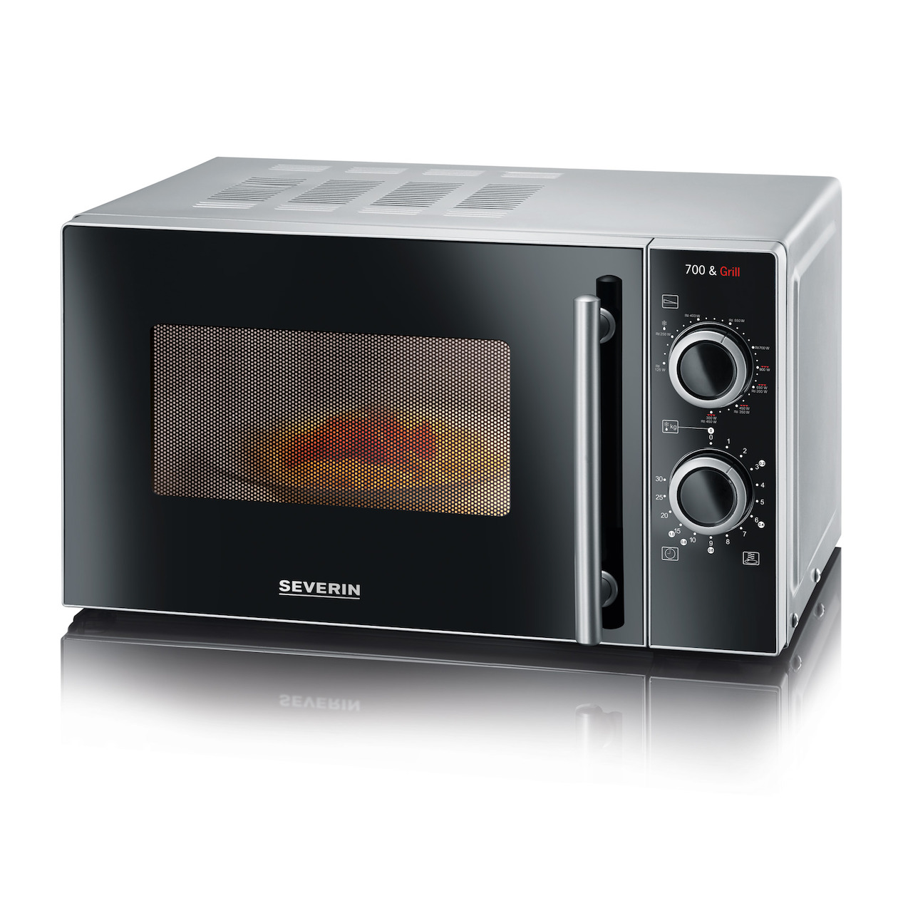 Severin MW7771 Solo magnetron met Grill Zwart | Severin