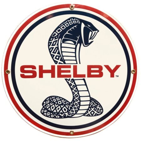Shelby Cobra Emaille Bord - 30 cm ø | Carroll Shelby