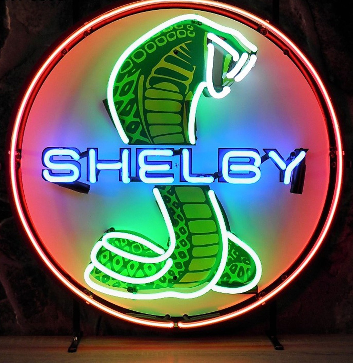 Shelby Neon Verlichting - Blauwe Shelby Letters 65 cm - Rood