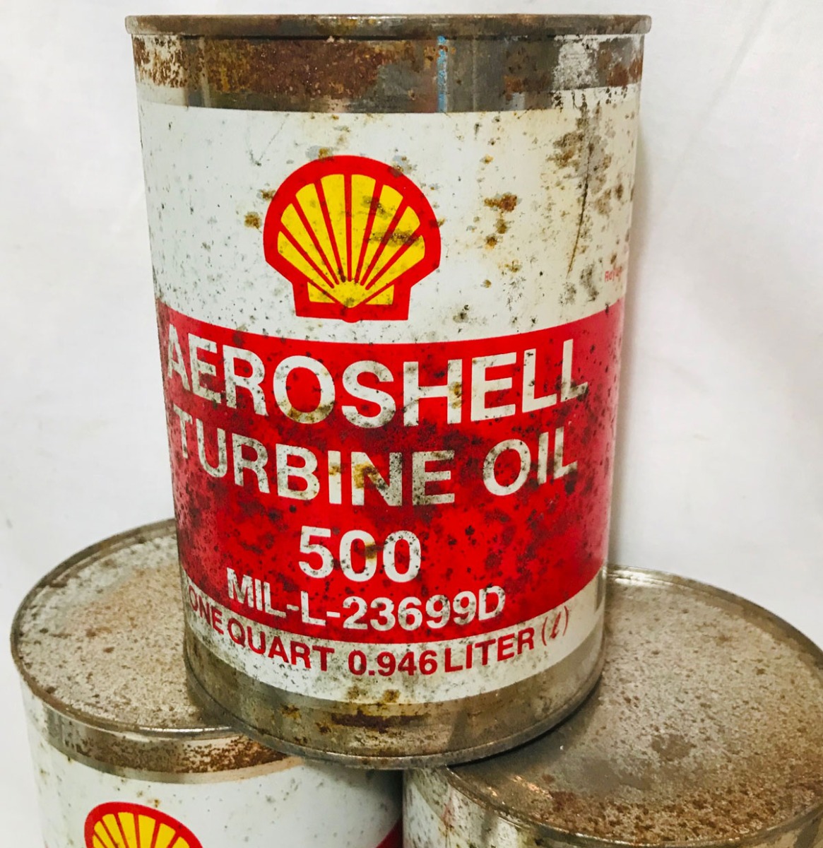 Shell Aeroshell Turbine Olieblik - Vintage Origineel | Shell