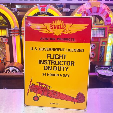 Shell Aviation Products Emaille Bord Boeing F3B-1 Ande Rooney | Shell