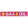 Shell Gas & Oil Straat Bord - Metalen Wandbord met Relief 91 x 15 cm | Shell