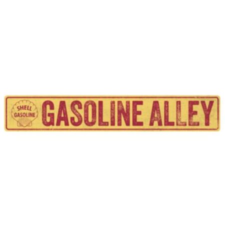 Shell Gasoline Alley Bord - Metaal Wandbord met Relief 91