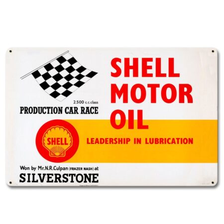 Shell Motor Oil Leadership Lubrication Metalen Bord 29 x 44