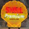 Shell Premium Gasoline Neon Light Sign 65 x 65 cm - Yellow
