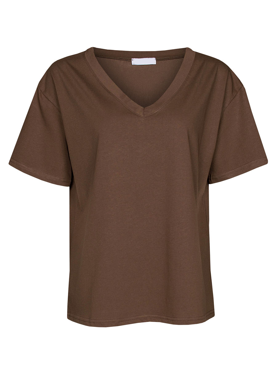 Shirt Katoen Bruin | Fashionize