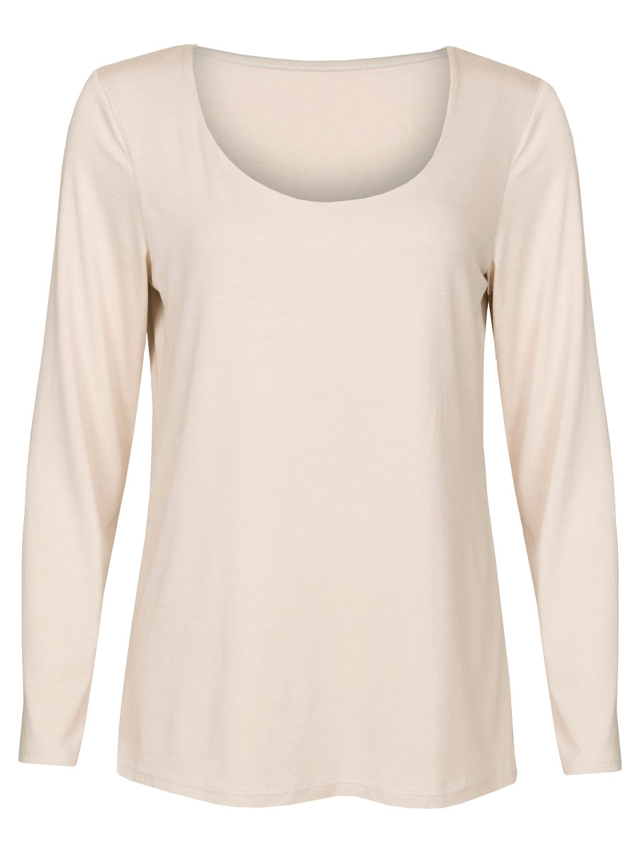 Shirt Viscose Beige | Fashionize