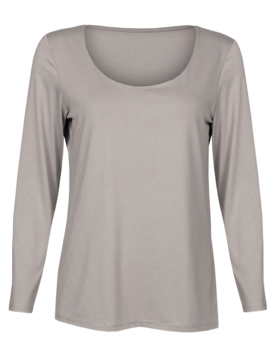 Shirt Viscose Taupe | Fashionize