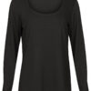 Shirt Viscose Zwart | Fashionize
