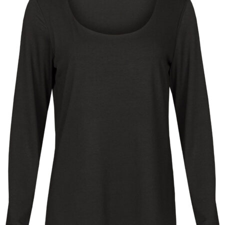 Shirt Viscose Zwart | Fashionize