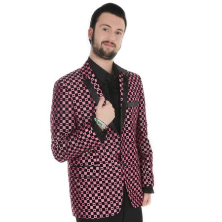 Show Jacket Pink Checker Spots-50 | 43% korting | Fiftiesstore