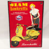 Siam lambretta Siambretta Scooter Emaille Bord | 18% korting | Fiftiesstore