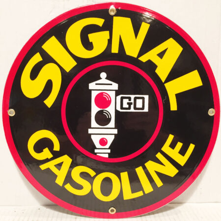 Signal Gasoline Emaille Bord 12" / 30 cm | Fiftiesstore