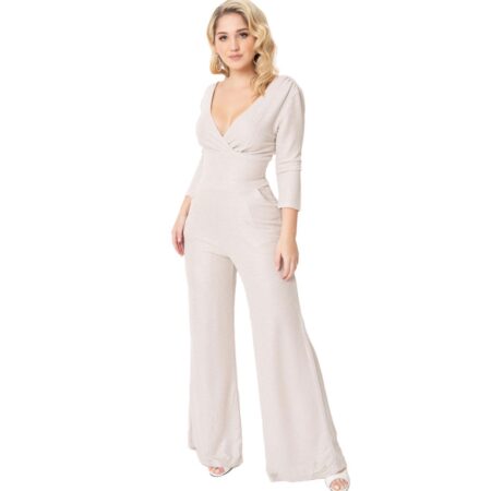 Silver Sparkle Gloria Jumpsuit-XL | Fiftiesstore