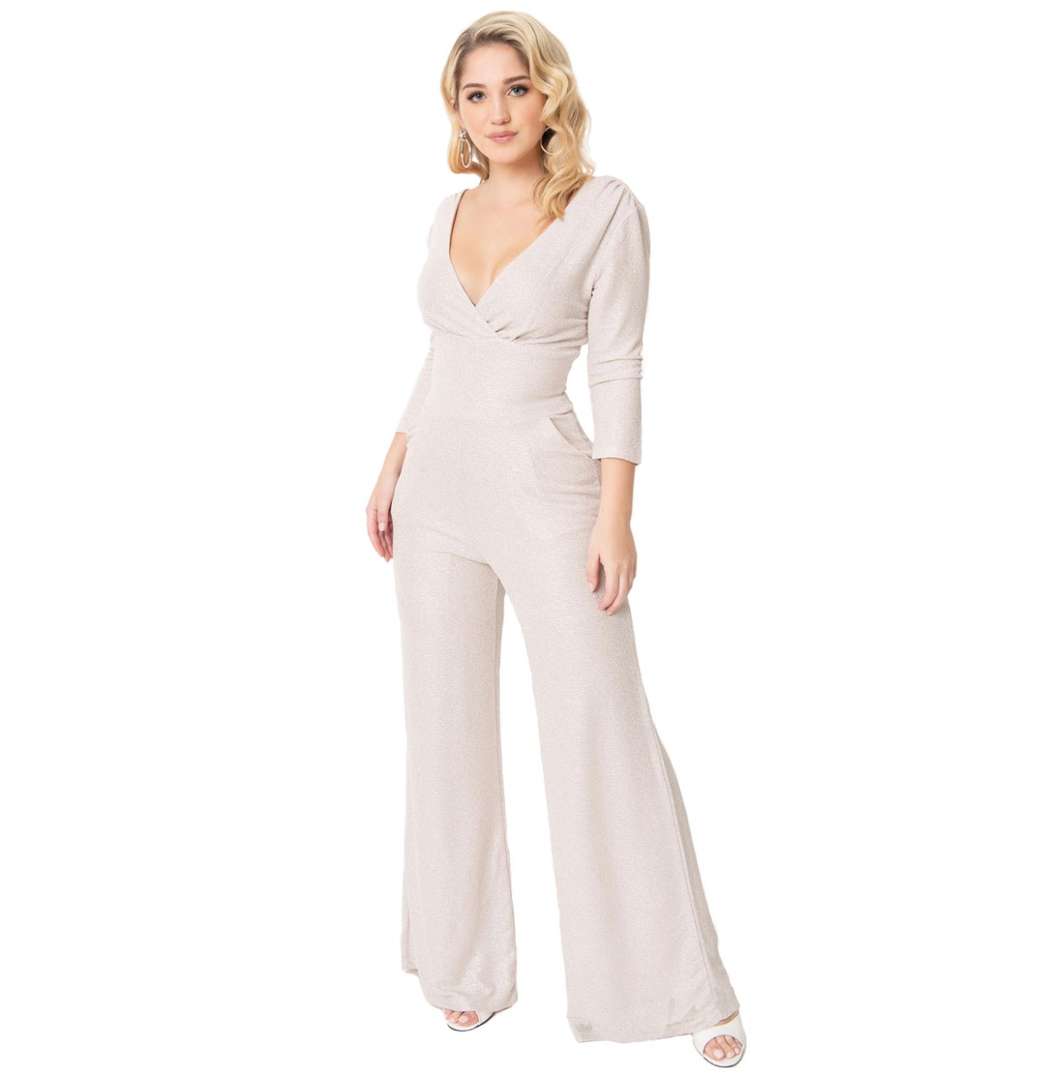 Silver Sparkle Gloria Jumpsuit-XL | Fiftiesstore