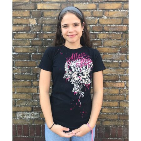 Silver Star Womens T-shirt Black / Purple-M | Fiftiesstore