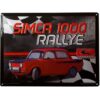 Simca 1000 Rallye Metalen Bord 30 x 40cm | Renault