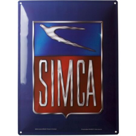 Simca Logo Metalen Bord 30 x 40cm | Renault