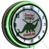 Sinclair Dino Dubbele Neonklok 50 cm | Sinclair