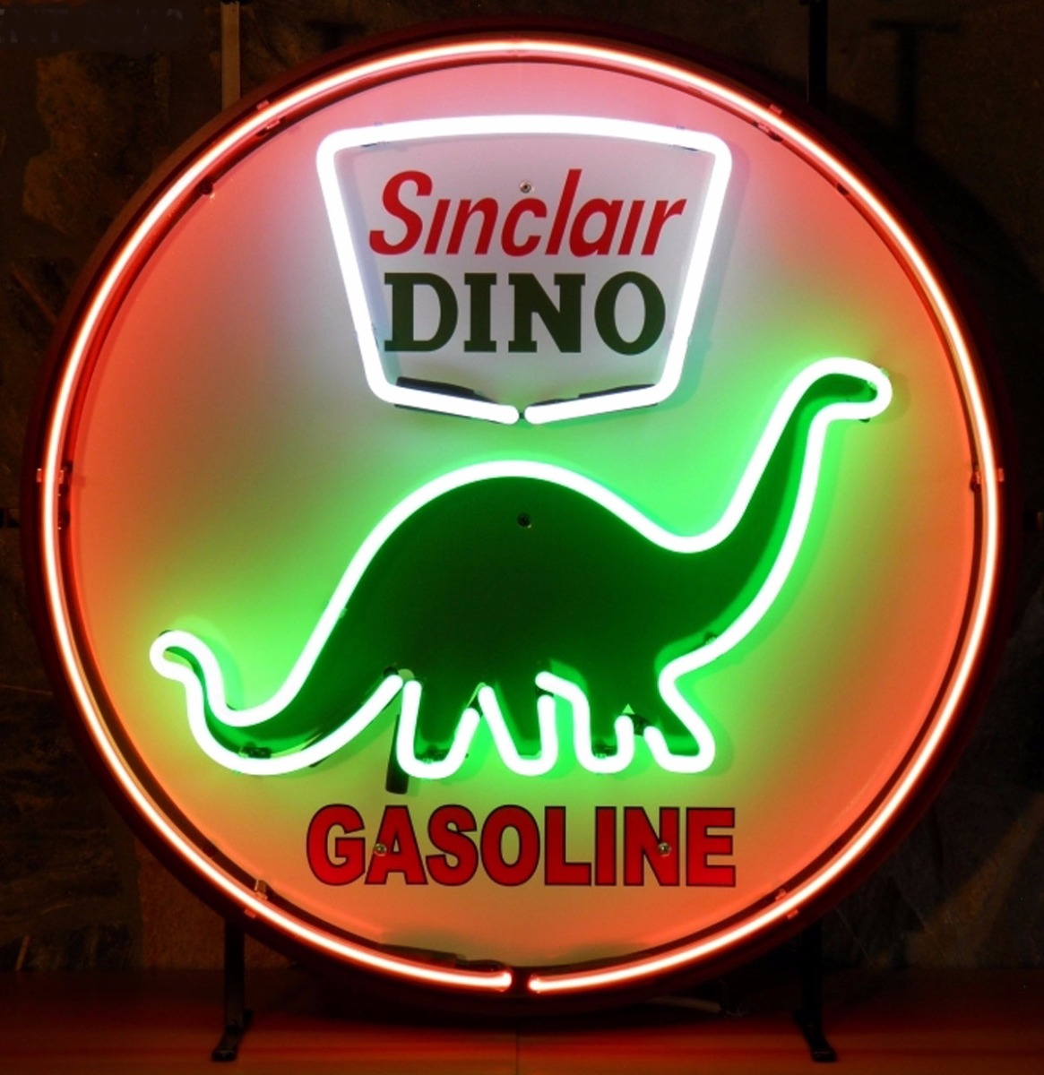 Sinclair Dino Gasoline Neon Verlichting 65 cm - Groen
