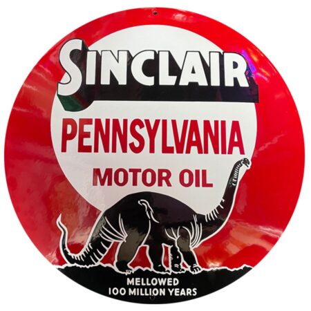 Sinclair Pennsylvania Motor Oil Emaille Bord - 50 cm ø | Sinclair