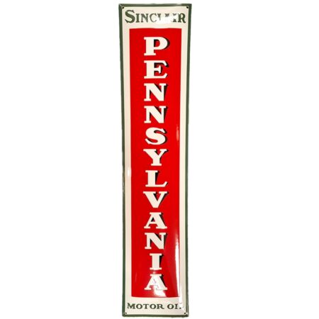 Sinclair Pennsylvania Motor Oil Emaille Bord - 90 x 20cm | Sinclair