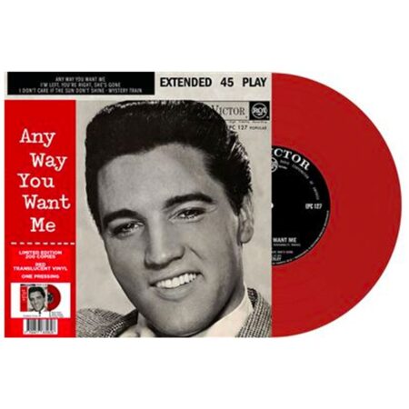 Single: Elvis Presley - Any Way You Want Me: South Africa (Rood Translucent Vinyl) (LP) | Elvis Presley