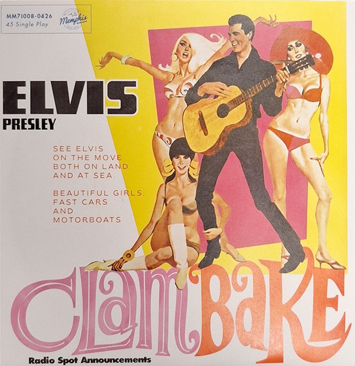 Single: Elvis Presley - Clambake (Radio Spot Announcements)(Rood Vinyl) 7" (LP) | Elvis Presley