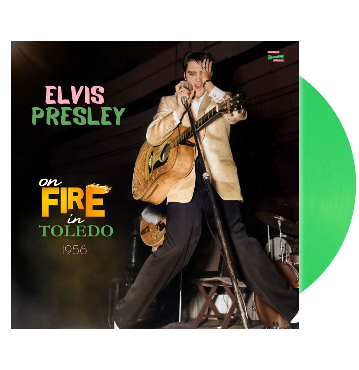 Single: Elvis Presley - On Fire In Toledo 1956 (Groen Vinyl) + CD (LP) | Elvis Presley