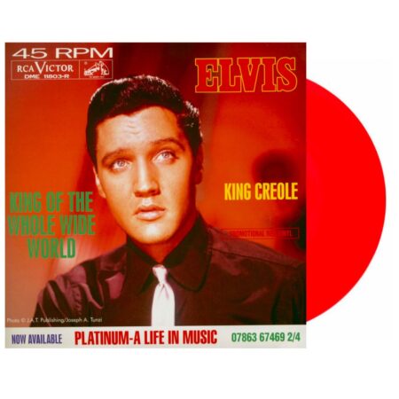 Single: Elvis Presley - The King Of The Whole Wide World/ King Creole (Rood Vinyl) (LP) | Elvis Presley