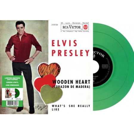 Single: Elvis Presley - Wooden Heart / What's She Really Like (Groen Vinyl) (LP) | Elvis Presley