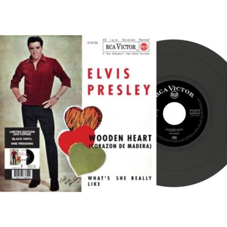 Single: Elvis Presley - Wooden Heart / What's She Really Like (Zwart Vinyl) (LP) | Elvis Presley