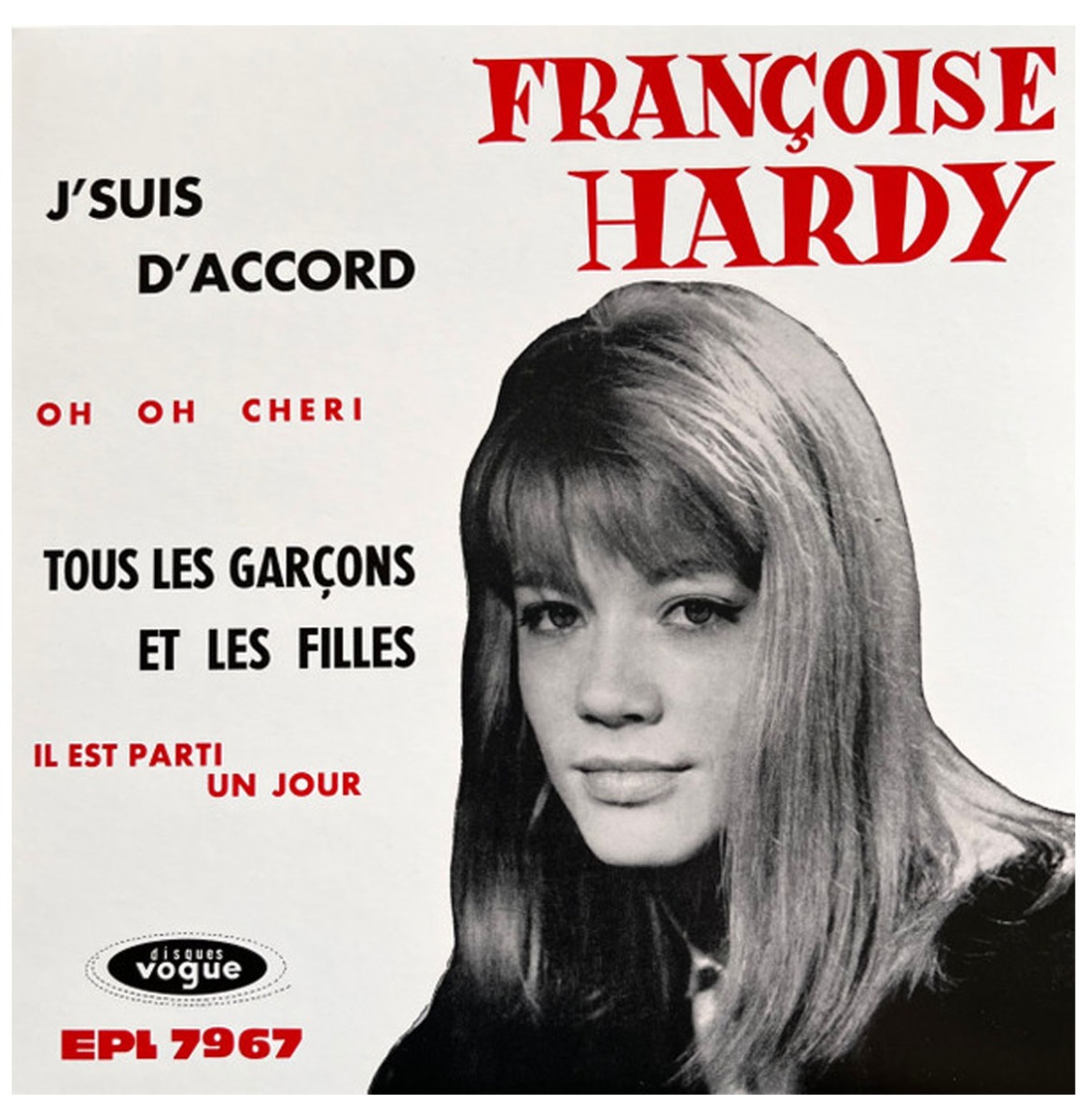 Single: Françoise Hardy - J'suis D'accord / Tous Les Garçons Et Les Filles (Record Store Day 2026) (LP) | Fiftiesstore