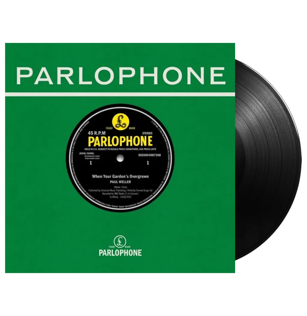 Single: Paul Weller - When Your Garden's Overgrown: Live at The BBC/ Boy About Town: Live at The BBC (Record Store Day 2026) (LP) | Fiftiesstore