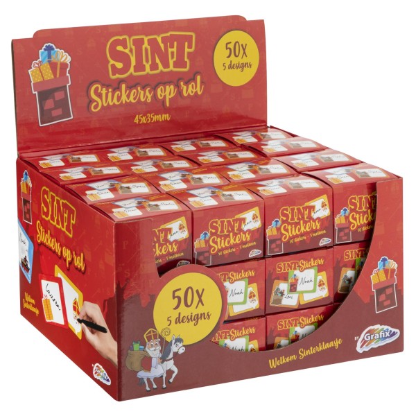 Sint Cadeau Stickers 50 Stuks |