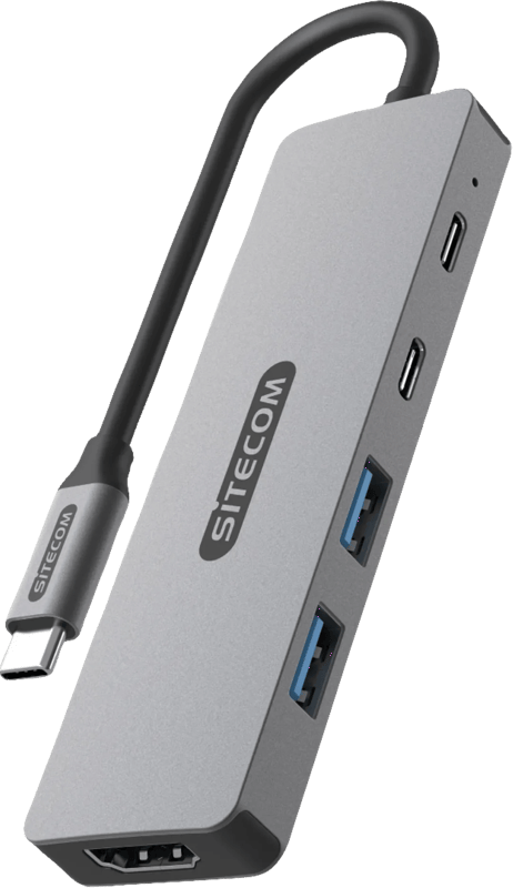 Sitecom 5 in 1 USB-C PD Multiport Adapter