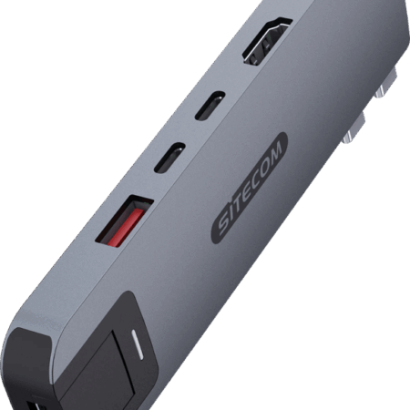 Sitecom MacBook Pro Multiport Hub 6 in 2 Grijs