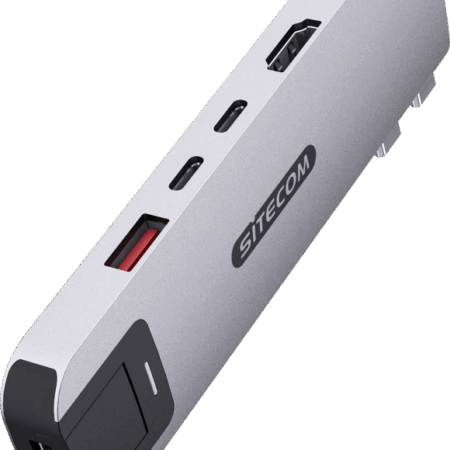 Sitecom MacBook Pro Multiport Hub 6 in 2 Zilver